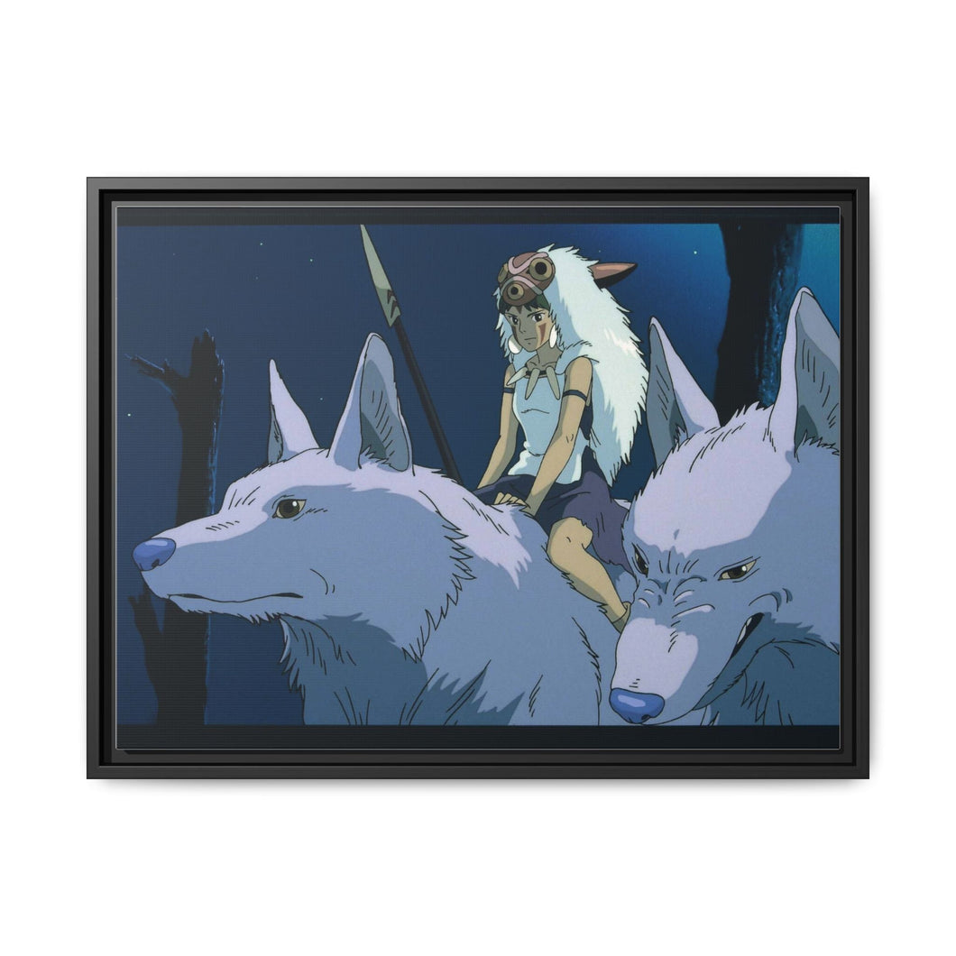 Anime Princess Mononoke Canvas Framed Art Print