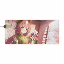 Load image into Gallery viewer, Kitasan Black &amp; Satono Diamond RGB LED Mouse Pad (Desk Mat)
