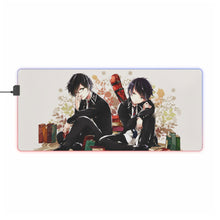 Load image into Gallery viewer, Blue Exorcist RGB LED Mouse Pad (Desk Mat)
