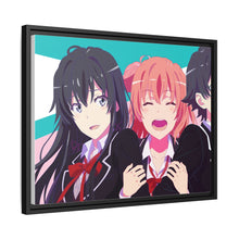 Load image into Gallery viewer, My Teen Romantic Comedy SNAFU Hachiman Hikigaya, Yukino Yukinoshita, Yui Yuigahama Canvas Framed Art Print
