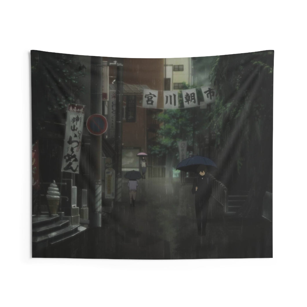 Hōtarō Oreki Walking on the street Indoor Wall Tapestry