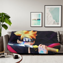 Load image into Gallery viewer, Boruto Uzumaki Sherpa Blanket

