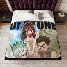 Load image into Gallery viewer, Dr. Stone Yuzuriha Ogawa Sherpa Blanket
