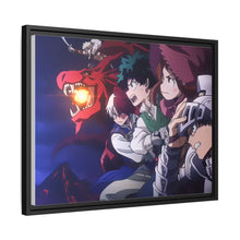 Load image into Gallery viewer, My Hero Academia Izuku Midoriya, Katsuki Bakugou, Tenya Iida Canvas Framed Art Print
