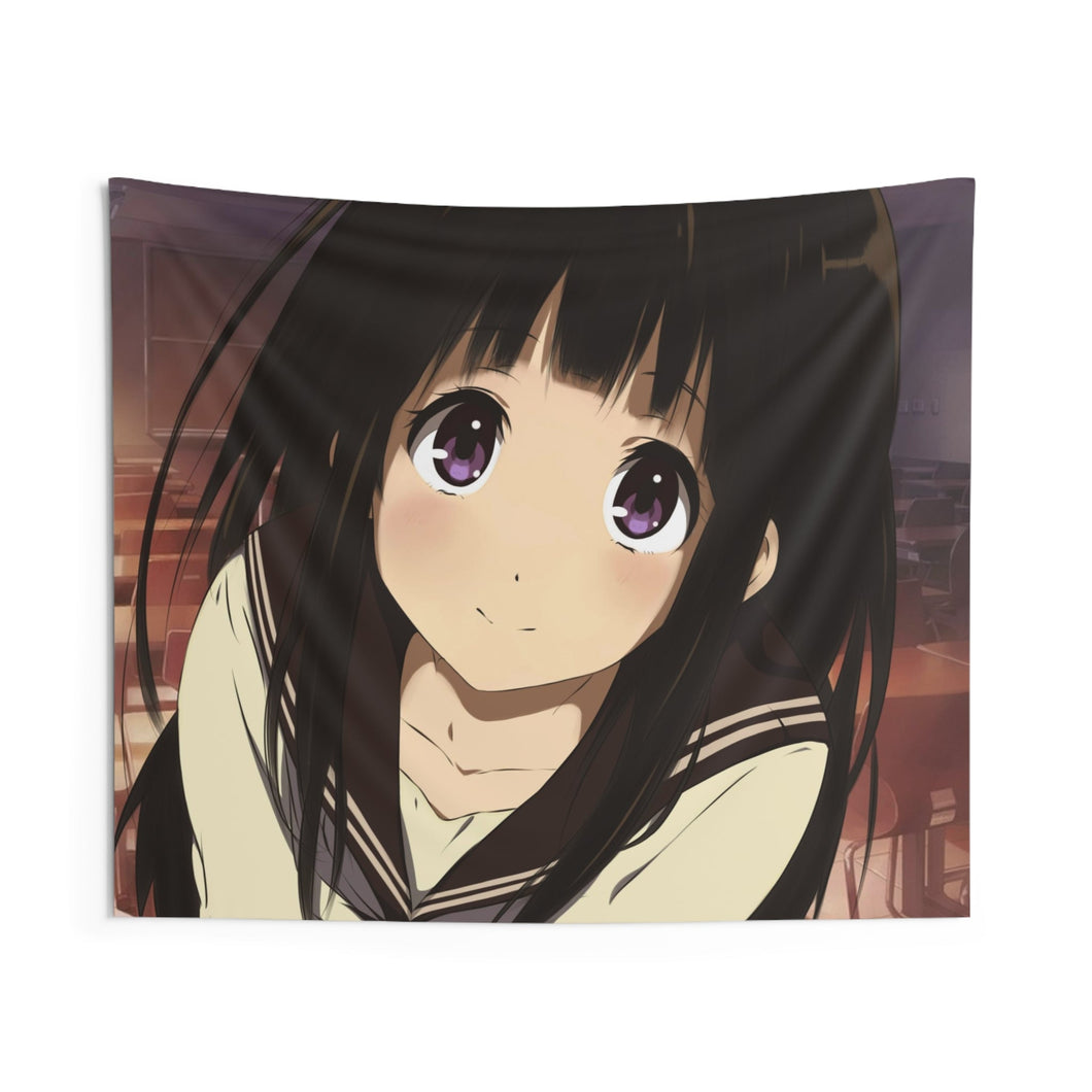 Eru Chitanda  Face Indoor Wall Tapestry