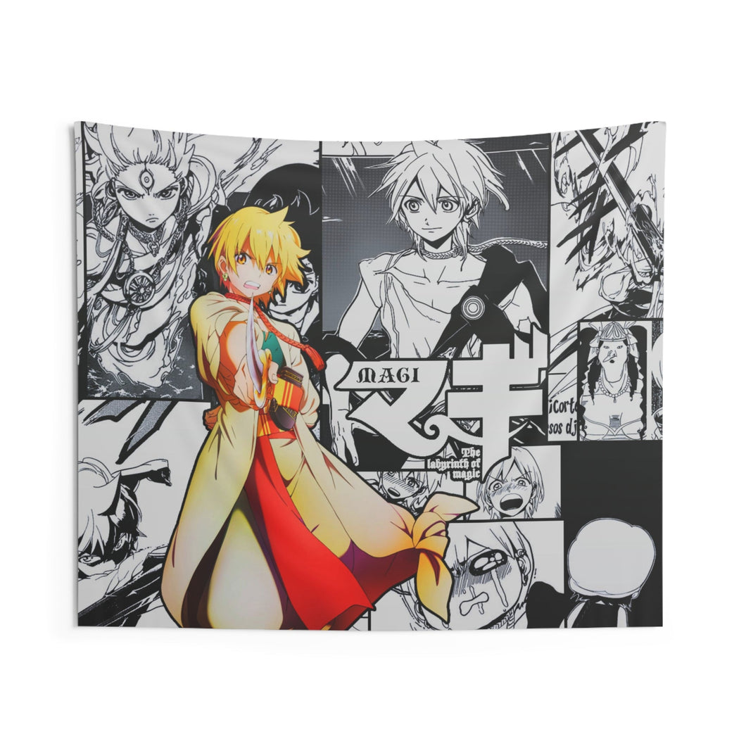 Magi: The Labyrinth Of Magic Alibaba Saluja, Japanese Desk Mat Indoor Wall Tapestry