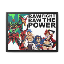 Load image into Gallery viewer, Raw Raw Fight The Power Canvas Framed Art Print
