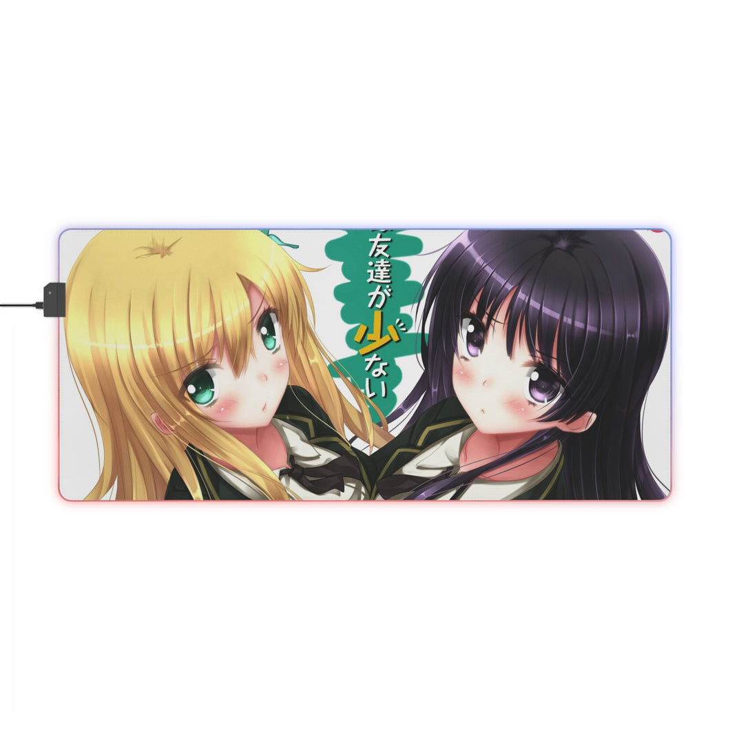 Boku Wa Tomodachi Ga Sukunai Sena Kashiwazaki, Yozora Mikazuki RGB LED Mouse Pad (Desk Mat)