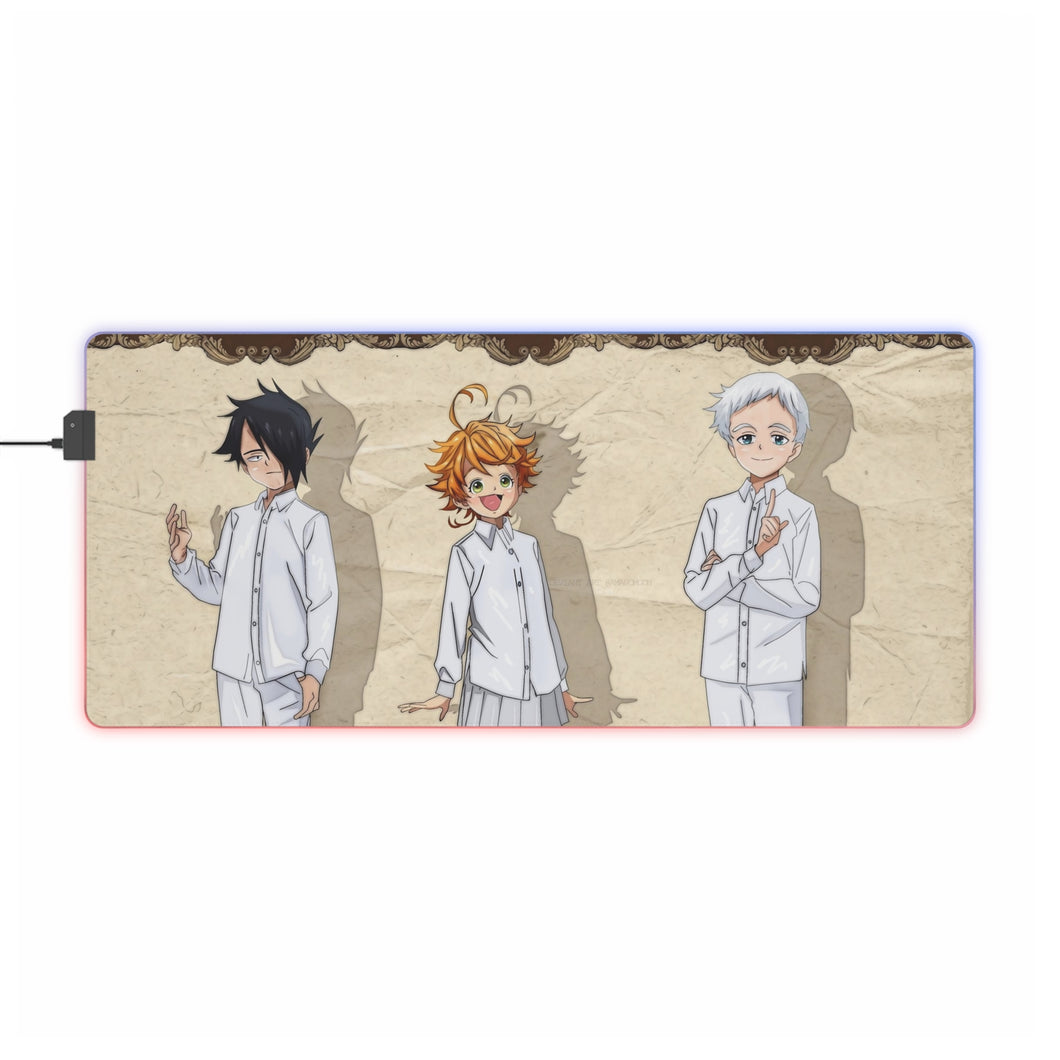 The Promised Neverland Ray, Norman, Emma RGB LED Mouse Pad (Desk Mat)