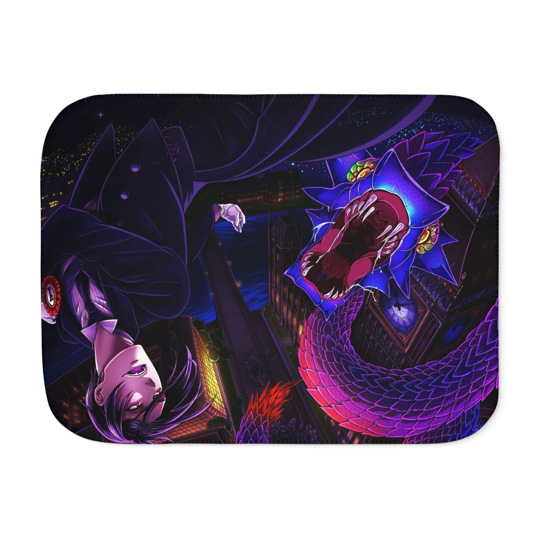 Black Butler Sherpa Blanket