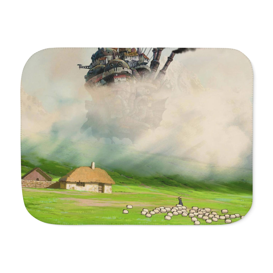 Anime Howl's Moving Castler Sherpa Blanket