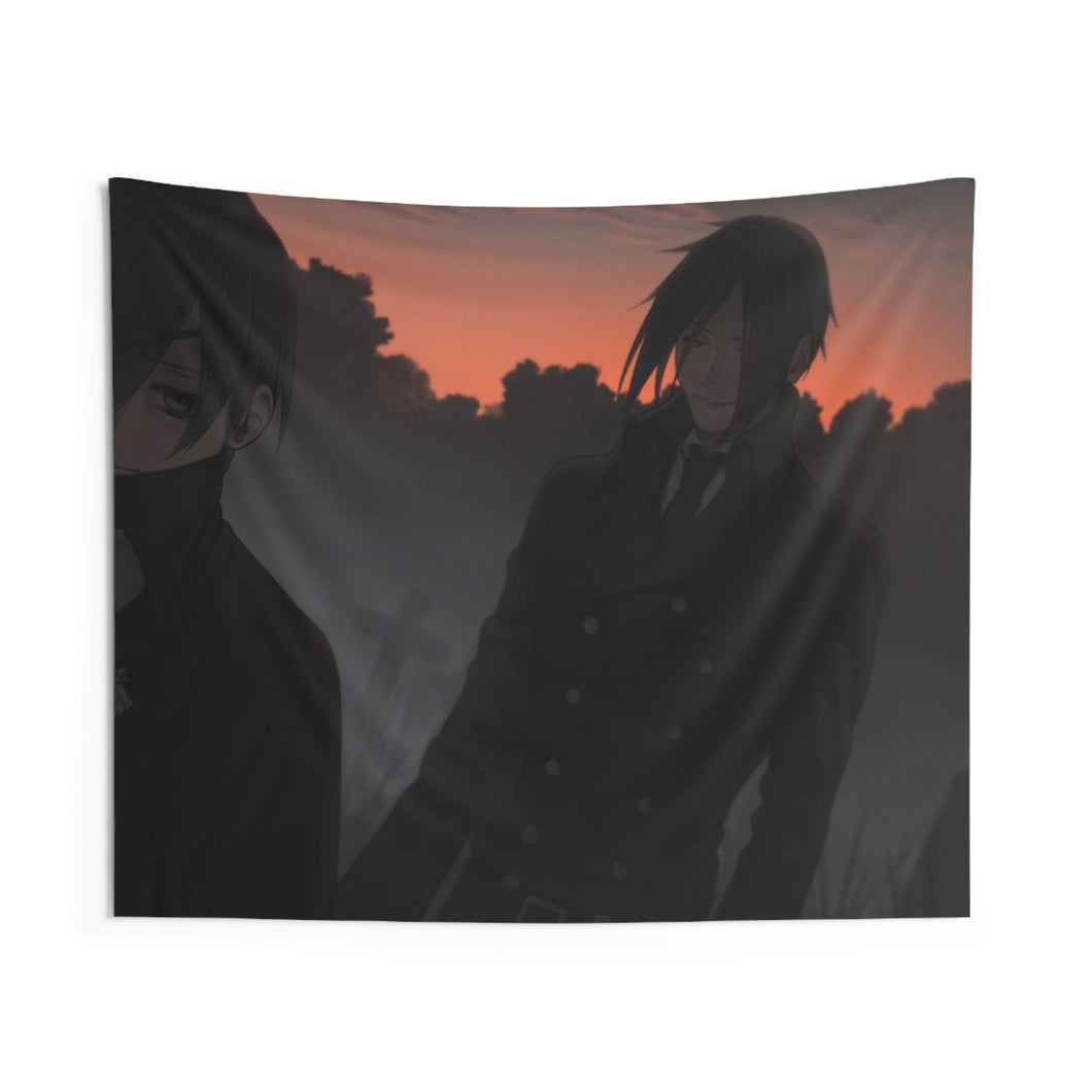Black Butler Indoor Wall Tapestry