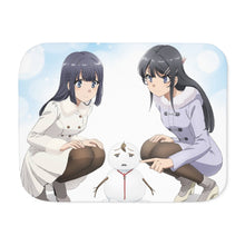 Load image into Gallery viewer, Rascal Does Not Dream of Bunny Girl Senpai Sherpa Blanket
