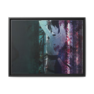 Anime Samurai Champloor Canvas Framed Art Print