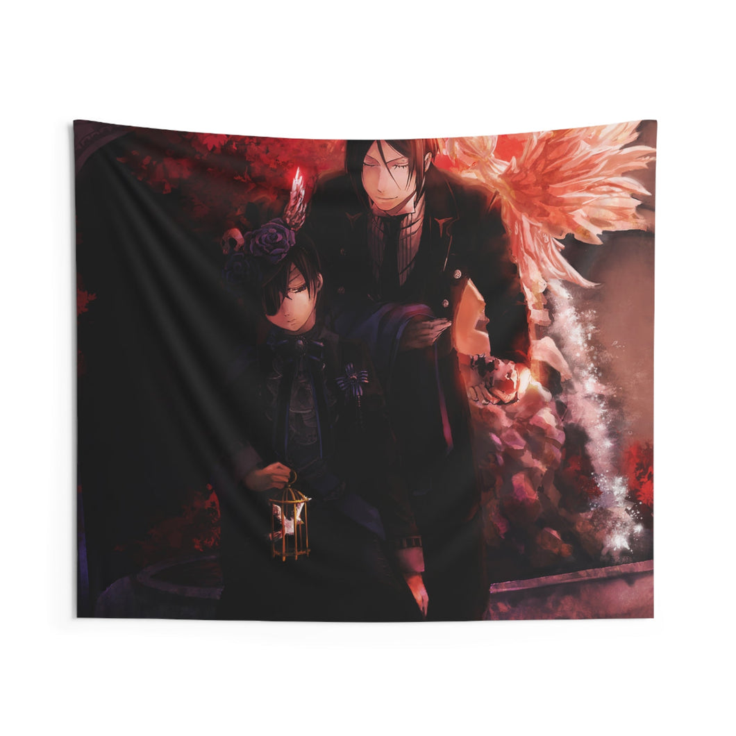 Black Butler Indoor Wall Tapestry