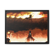 Shingeki no Kyojin - The Wall Canvas Framed Art Print