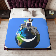 Load image into Gallery viewer, Assassination Classroom Karma Akabane, Nagisa Shiota, Kaede Kayano Sherpa Blanket
