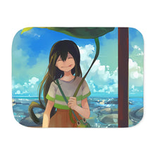 Load image into Gallery viewer, My Hero Academia Tsuyu Asui Sherpa Blanket

