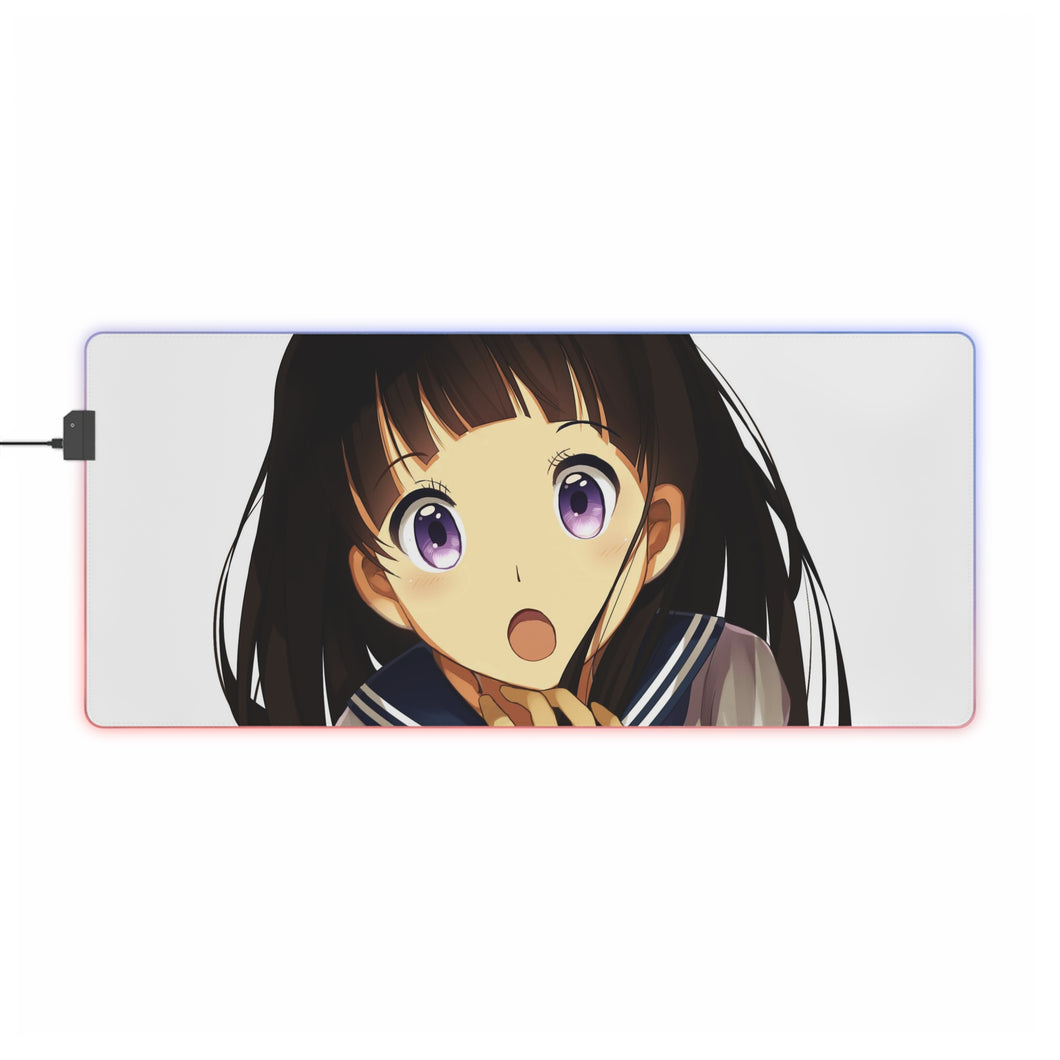 Eru Chitanda  Face RGB LED Mouse Pad (Desk Mat)