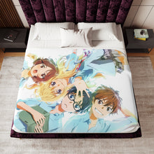 Load image into Gallery viewer, Anime Your Lie in April Sherpa Blanket
