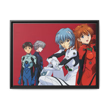 Load image into Gallery viewer, Neon Genesis Evangelion Shinji Ikari, Rei Ayanami, Kaworu Nagisa Canvas Framed Art Print
