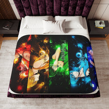 Load image into Gallery viewer, Kuroko&#39;s Basketball Tetsuya Kuroko, Daiki Aomine, Atsushi Murasakibara Sherpa Blanket
