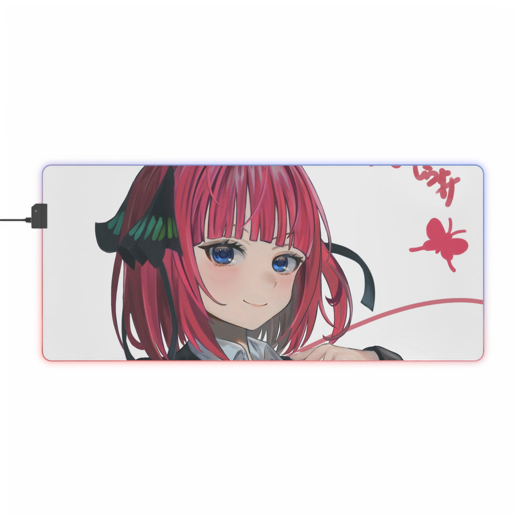 The Quintessential Quintuplets Nino Nakano RGB LED Mouse Pad (Desk Mat)