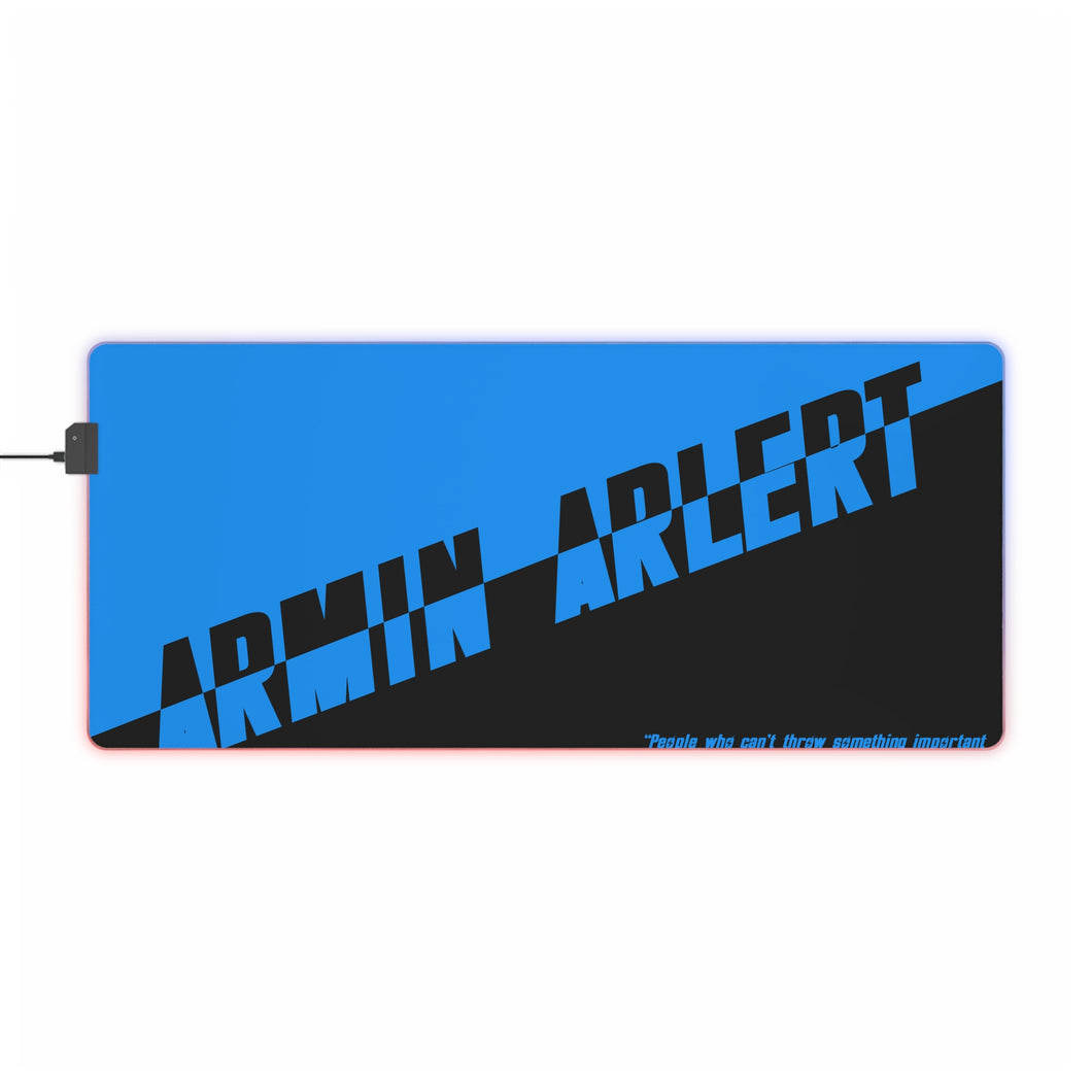 Armin Arlert RGB LED Mouse Pad (Desk Mat)