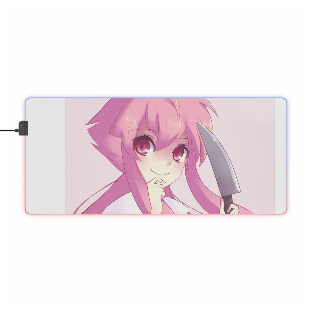 Mirai Nikki Yuno Gasai RGB LED Mouse Pad (Desk Mat)