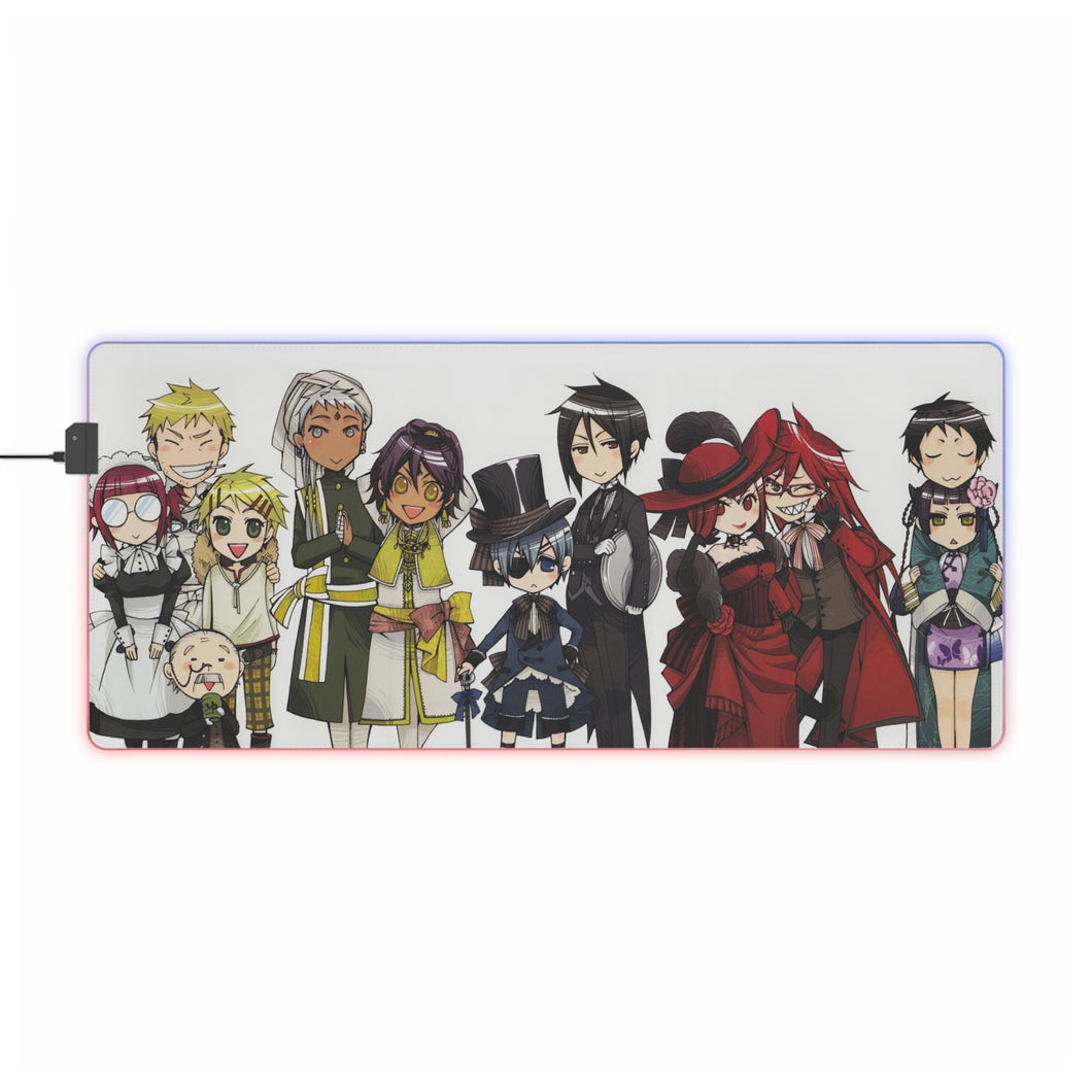 Black Butler RGB LED Mouse Pad (Desk Mat)