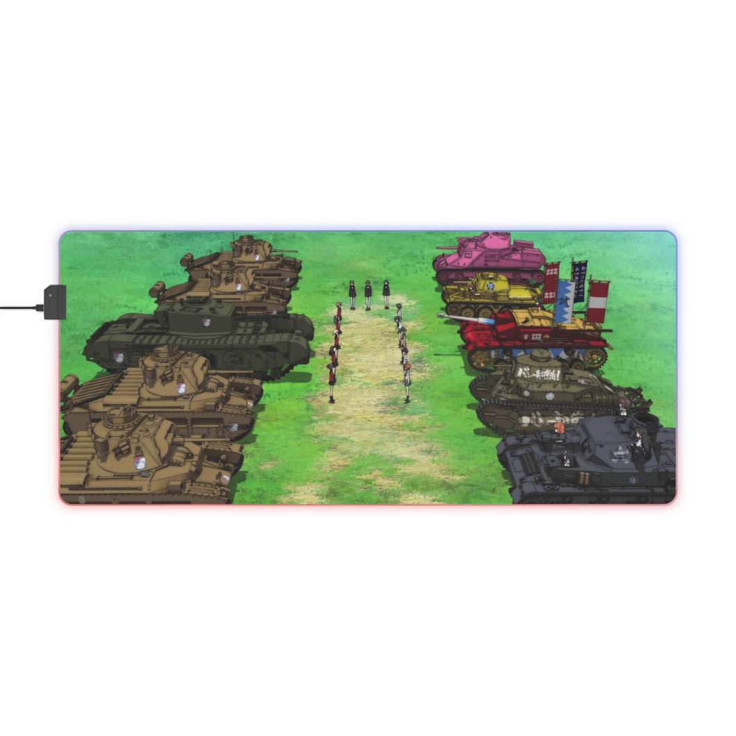 Girls und Panzer RGB LED Mouse Pad (Desk Mat)