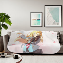 Load image into Gallery viewer, Anime Your Lie in April Sherpa Blanket
