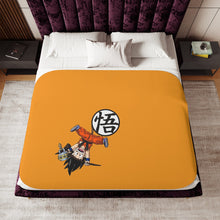 Load image into Gallery viewer, Kid Goku Sherpa Blanket
