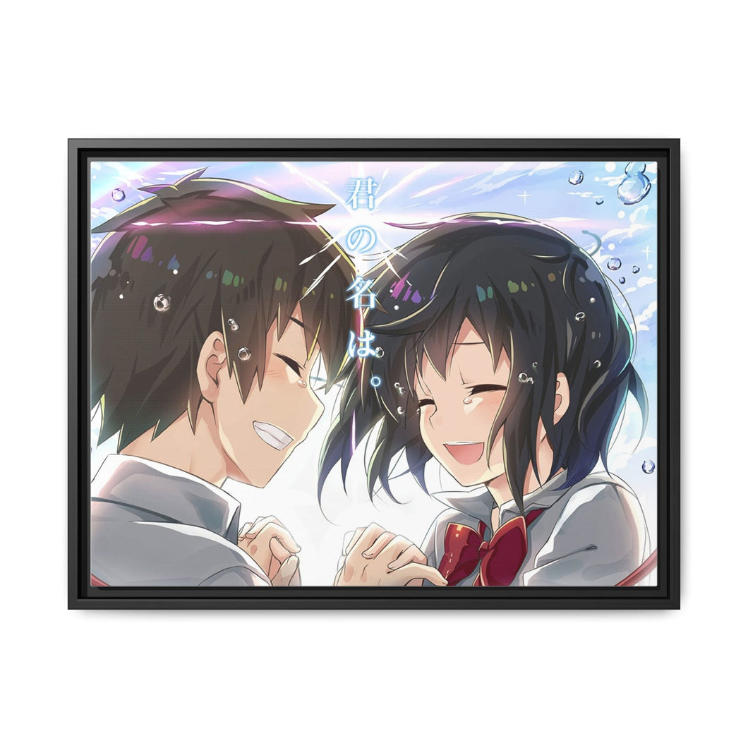 Taki and Mitsuha (Your Name) Canvas Framed Art Print