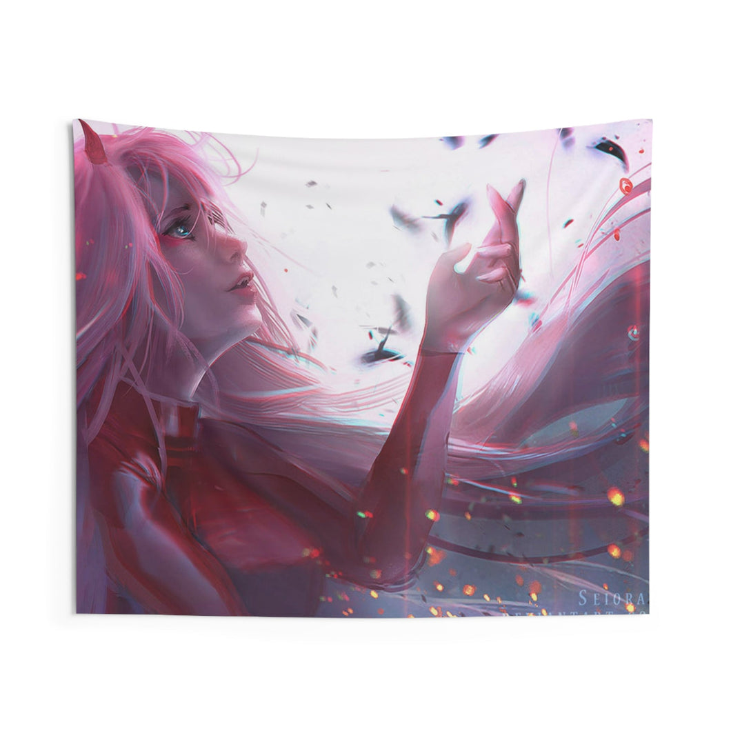 Zero Two - Human Indoor Wall Tapestry