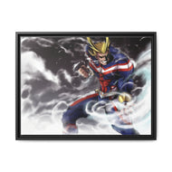 My Hero Academia All Might Canvas Framed Art Print