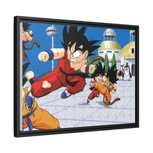 Load image into Gallery viewer, Goku Training on Kami Temple Canvas Framed Art Print
