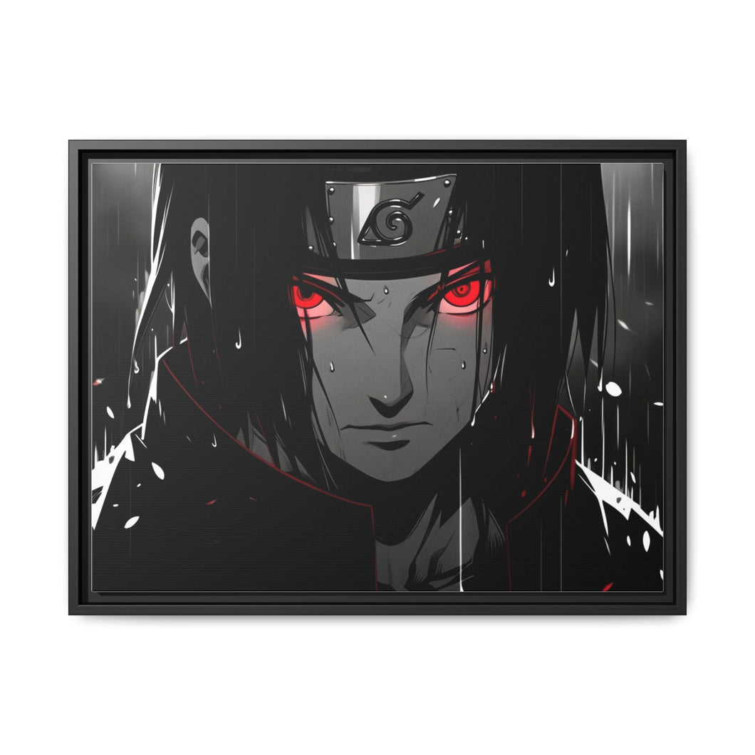 Itachi Uchiha Manga Style Canvas Framed Art Print