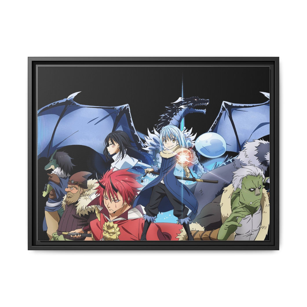 Anime That Time I Got Reincarnated as a Slime Canvas Framed Art Print
