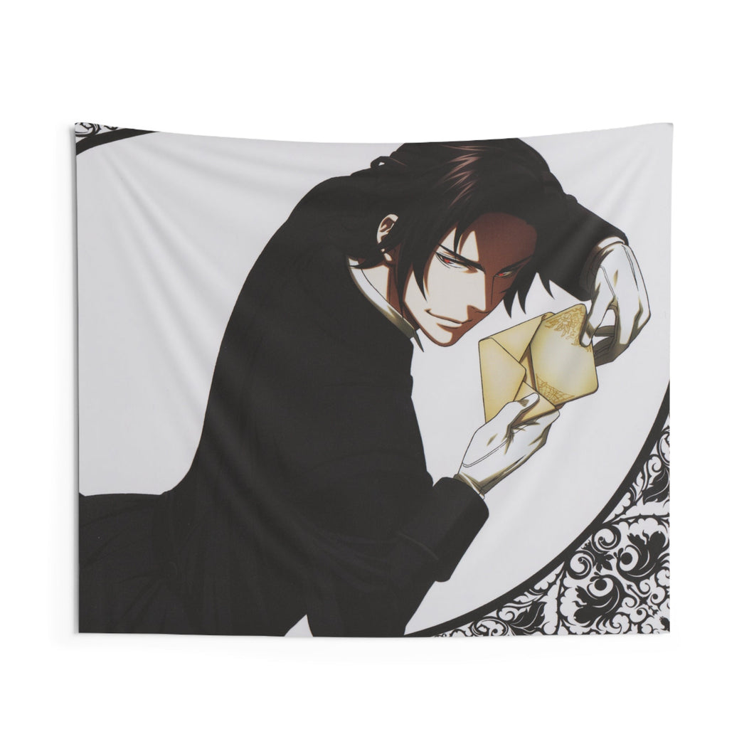 Black Butler Indoor Wall Tapestry