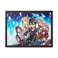 Sword Art Online Asuna Yuuki, Yui Canvas Framed Art Print