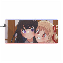 Load image into Gallery viewer, Lycoris Recoil Takina Inoue, Chisato Nishikigi RGB LED Mouse Pad (Desk Mat)
