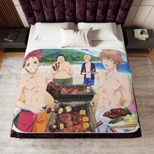 Load image into Gallery viewer, Anime Food Wars: Shokugeki no Soma Sherpa Blanket

