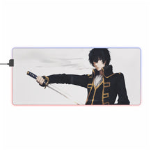 Load image into Gallery viewer, Gintama Toushirou Hijikata RGB LED Mouse Pad (Desk Mat)
