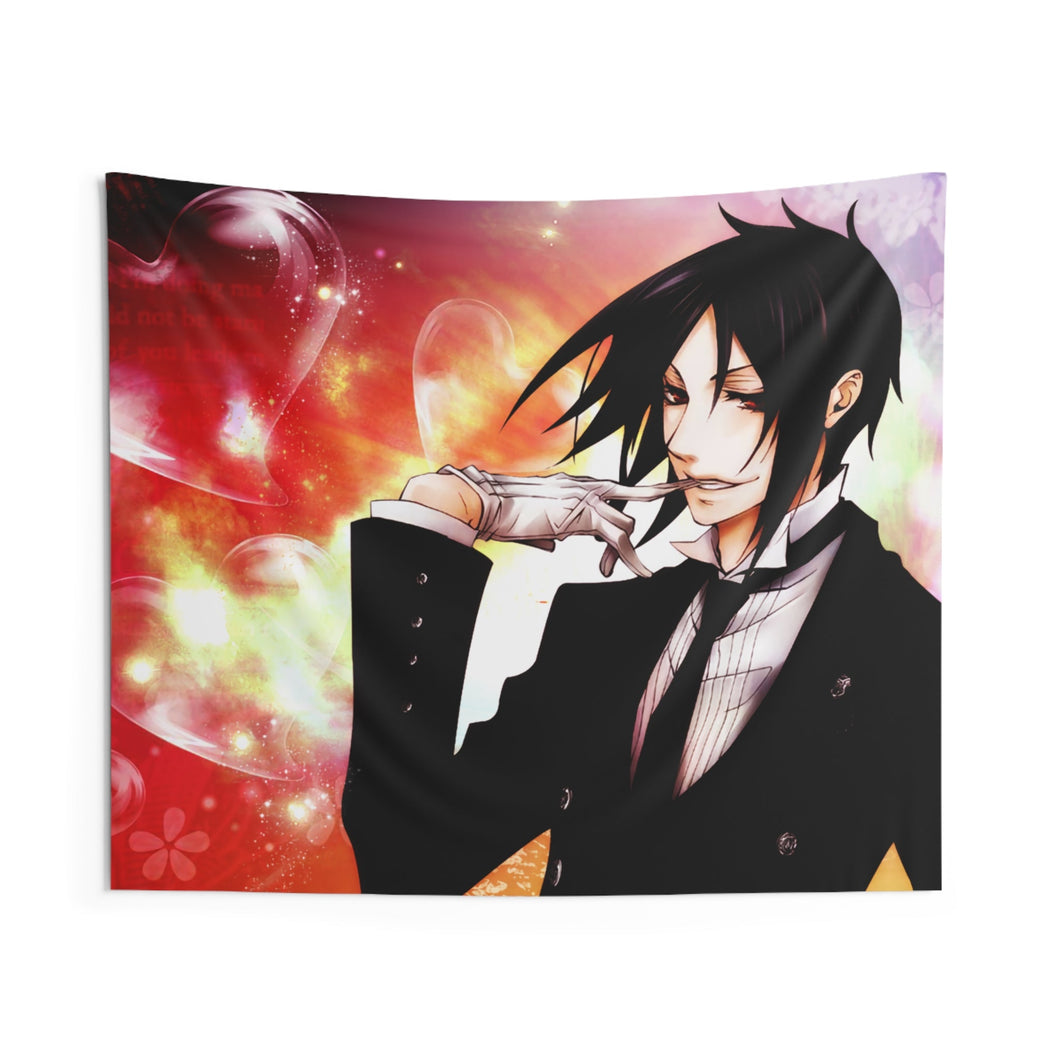 Black Butler Indoor Wall Tapestry