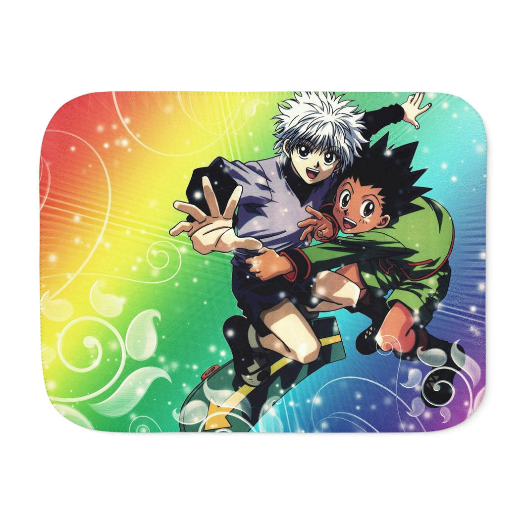 Hunter x Hunter Killua Zoldyck, Gon Freecss Sherpa Blanket