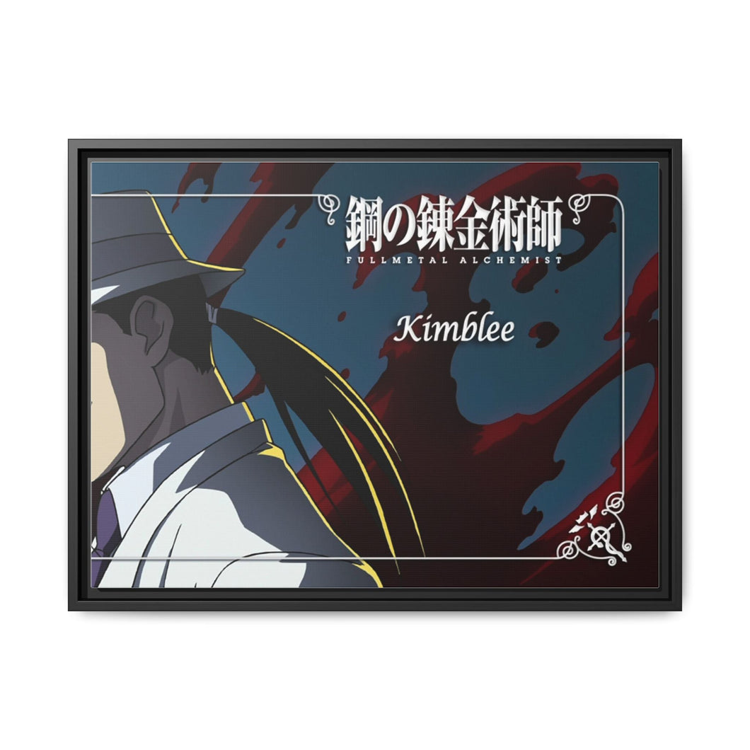 Anime FullMetal Alchemistr Canvas Framed Art Print