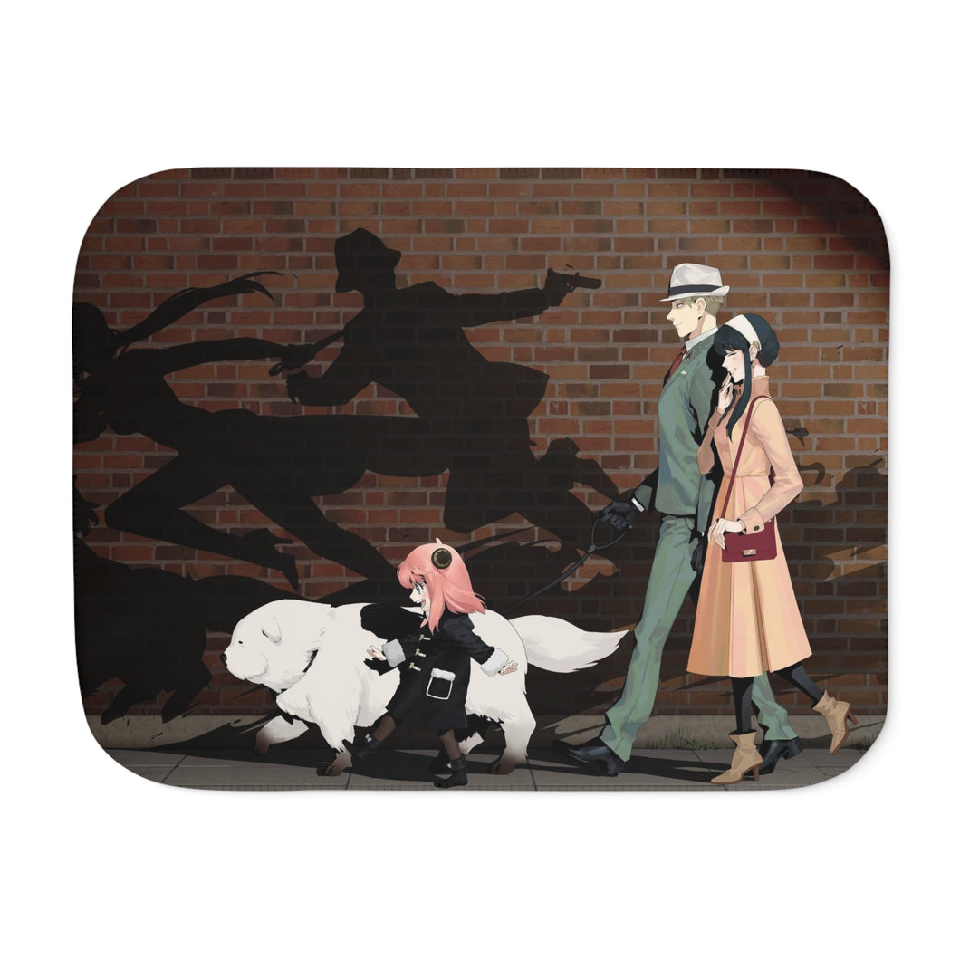 Anime Spy x Family Sherpa Blanket