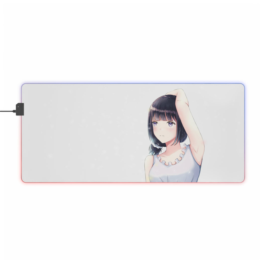Kuzu No Honkai Hanabi Yasuraoka RGB LED Mouse Pad (Desk Mat)