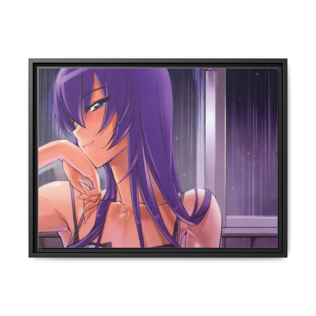 Highschool Of The Dead Canvas Framed Art Print